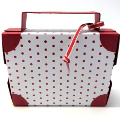 Koffer aus Karton – Handgemachte Geschenkverpackung für Urlaub, Reisegutschein oder Geldgeschenk (12x9x3,5cm)