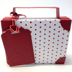 Koffer aus Karton – Handgemachte Geschenkverpackung für Urlaub, Reisegutschein oder Geldgeschenk (12x9x3,5cm)