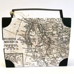 Koffer aus Karton – Handgemachte Geschenkverpackung für Urlaub, Reisegutschein oder Geldgeschenk (18x13,5x3,5cm)