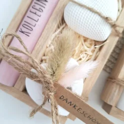 Kollegin mit Herz Kollege Geschenk Geschenkset Dankeschön Dekoherz Kerzenhalter Herz Kerzenset Geschenkset Stabkerze Hol