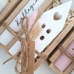 Kollegin mit Herz Kollege Geschenk Geschenkset Dankeschön Haus / Lichthaus Kerzenhalter Herz Kerzenset Geschenkset Stabk