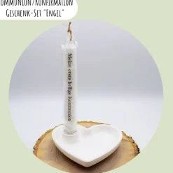 Kommunion oder Konfirmation Geschenk-Set "Engel" | personalisierbar | Geldgeschenk | Geschenkidee | Glaube