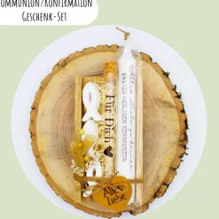 Kommunion oder Konfirmation Geschenk-Set "Fische" | personalisierbar | Geldgeschenk | Geschenkidee | Glaube | Kirche