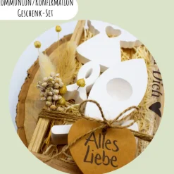 Kommunion oder Konfirmation Geschenk-Set | personalisierbar | Geldgeschenk | Geschenkidee | Glaube | Kirche