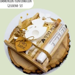 Kommunion oder Konfirmation Geschenk-Set | personalisierbar | Geldgeschenk | Geschenkidee | Glaube | Kirche