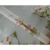 Kommunionkerze Taufkerze lang Mädchen Lebensbaum rosa gold Baum des Lebens Kreuz Alfa Omega Name Datum individualisierbar 400/50 mm