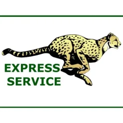 Kommunionkerze Taufkerze lang christliche Symbole Fisch Kreuz Baum Mädchen  Name Datum individualisierbar 400/40 mm