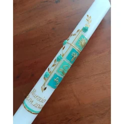 Kommunionkerze Taufkerze Maedchen Junge 40x4 cm