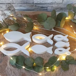 Kommunions Fische aus Raysin – Handgemachte Deko & Gastgeschenke für Kommunion, Taufe & Konfirmation