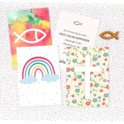 Kommunionsbildchen | Andenkenbildchen | Erinnerungsbildchen | Gedenkbildchen | Gastgeschenk | Heiligenbildchen