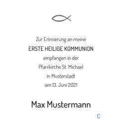 Kommunionsbildchen | Andenkenbildchen | Erinnerungsbildchen | Gedenkbildchen | Gastgeschenk | Heiligenbildchen