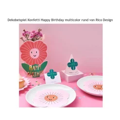 Konfetti 20 g Buntes Papierkonfetti rund