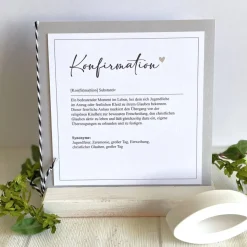 Konfirmation * Kommunion * Taufe * Glückwunsch * Glückwunschkarte * Grußkarte