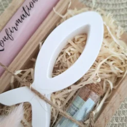 Konfirmation Geldgeschenk Konfirmationsgeschenk mit einem Fisch (Var 1) Kerzenhalter rund Geschenkset für Jungen Mädchen