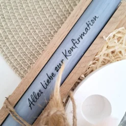 Konfirmation Geldgeschenk Konfirmationsgeschenk mit Kerzenhalter Fisch Geschenkset für Jungen und Mädchen Konfirmationsk