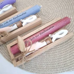 Konfirmation Geldgeschenk Konfirmationsgeschenk mit Fisch Reagenzglas Geschenkset für Jungen und Mädchen Konfirmationske