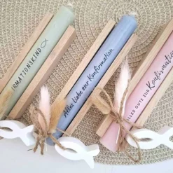 Konfirmation Konfirmationsgeschenk mit Fisch Geschenkset für Jungen und Mädchen Konfirmationskerze