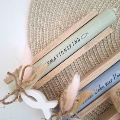 Konfirmation Konfirmationsgeschenk mit Fisch Geschenkset für Jungen und Mädchen Konfirmationskerze