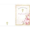 Konfirmationseinladungskarten-Set 10er-Pack, florale Konfirmationseinladung, blumige Einladung zur Konfirmation
