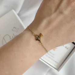 Konfirmationsgeschenk personalisiert, Geschenk zur Konfirmation Mädchen Jungen, Engel Armband mit Gravur Edelstahl