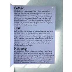 Konfirmationskarte Klappkarte A6 - Psalm 139,5 – Modernes Design Glaube Liebe Hoffnung -Edles 300g Papier