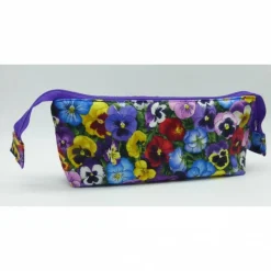 Kosmetiktasche Stiefmütterchen, Unikat, Handarbeit