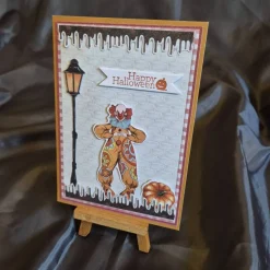 Kürbis Halloween Karte / Happy Halloween Grußkarte / Handgemachte Halloweenkarte / Halloweenkarte Clownmotiv