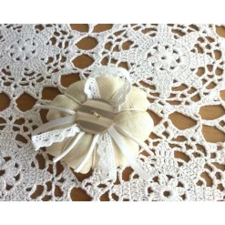 Kürbis Stoffkürbis Dekokürbis in Creme Shabby-Chic genäht von Hobbyhaus