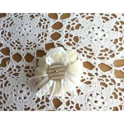 Kürbis Stoffkürbis Dekokürbis in Creme Shabby-Chic genäht von Hobbyhaus