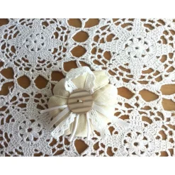 Kürbis Stoffkürbis Dekokürbis in Creme Shabby-Chic genäht von Hobbyhaus