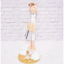 Kreatives Geldgeschenk für Chemieliebhaber – Handgemachte Holzfigur Laborant