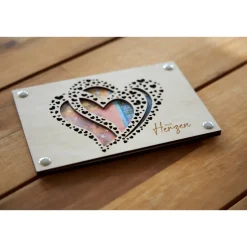 Kreatives Geldgeschenk Hochzeit & Geburtstag – Herzmotiv Geldverpackung als Geschenkidee, Reise, Geburt