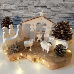 Krippe modern – Handgefertigte Raysin Weihnachtskrippe für stilvolle Feste