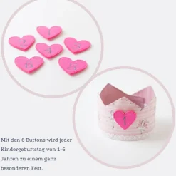 Krone für den Kindergeburtstag, Kindergeburtstagskrone, Geburtstagskrone mit Zahlen, Feen Krone Geburtstag