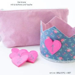Krone für den Kindergeburtstag, Geburtstagskrone, Krone mit Zahlen, Kindergeburtstagskrone, Geburtstag Mädchen