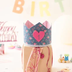 Krone für den Kindergeburtstag, Geburtstagskrone, Krone mit Zahlen, Kindergeburtstagskrone, Geburtstag Mädchen
