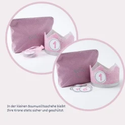 Krone für den Kindergeburtstag, Kindergeburtstagskrone, Geburtstagskrone mit Zahlen,  Stoffkrone, Kinderkrone