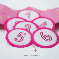 Krone für Kindergeburtstag, Geburtstagskrone, Kinderkrone, DIY Krone, Geburtstag, Geburtstagskrone Mädchen