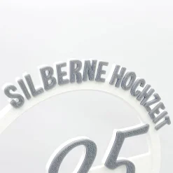 Kuchen Topper "Jubiläum" personalisiert mit Farben & Zahl