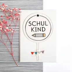 Kuchenstecker aus Acryl I Cake Topper I Kuchendeko I Einschulung I Schulkind