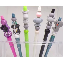 Kugelschreiber Tiere kawaii  Dino, Waschbär, Elefant, Esel, Berner Sennenhund oder Pfote als Geschenkidee