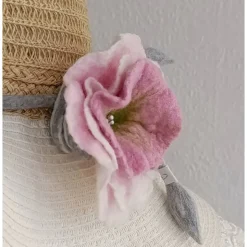 KUNSTBLUME mit Stil, Naturmaterial Wolle, für viele Dekorationsideen, Handmade