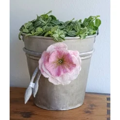 KUNSTBLUME mit Stil, Naturmaterial Wolle, für viele Dekorationsideen, Handmade