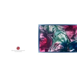 Kunst–Doppelkarte - „Blühender Rosenstrauch“ - bewusst ohne Textvorgabe - Design Ulrike Kröll.