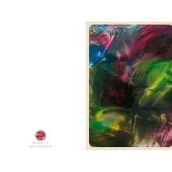 Kunst–Doppelkarte - „Blick in die Tiefe“ - bewusst ohne Textvorgabe - Design  Ulrike Kröll.