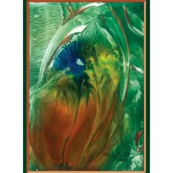 Kunst–Doppelkarte - „Blüte in der Natur“ - bewusst ohne Textvorgabe - Design  Ulrike Kröll.