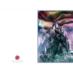 Kunst–Doppelkarte - „Eiskristalle“ - bewusst ohne Textvorgabe - Design  Ulrike Kröll.