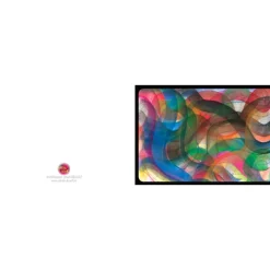 Kunst–Doppelkarte - „Farbenspiele I“ - bewusst ohne Textvorgabe - Design  Ulrike Kröll.