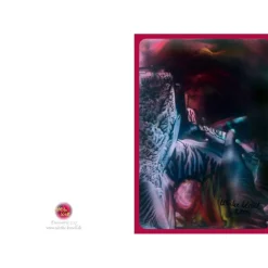 Kunst–Doppelkarte - „Februarstimmung“ - bewusst ohne Textvorgabe - Design  Ulrike Kröll.