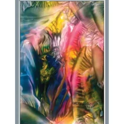 Kunst–Doppelkarte - „Fisch im Korallenriff“ - bewusst ohne Textvorgabe - Design Ulrike Kröll.